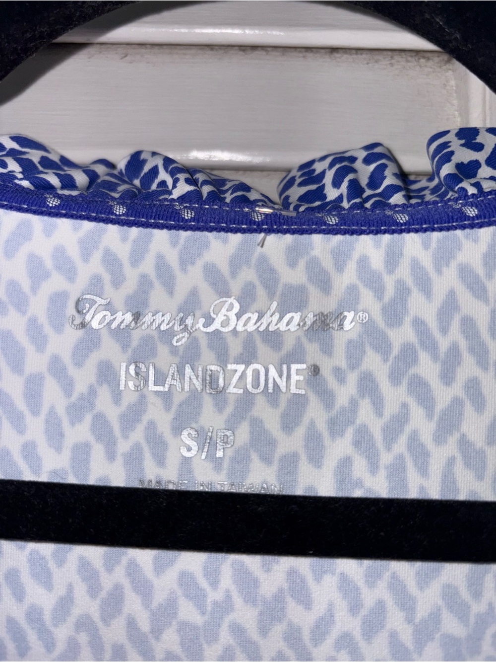 NWT Tommy Bahama IslandZone Blue Print Sleeveless Ruffle Dress Small - Picture 3 of 5